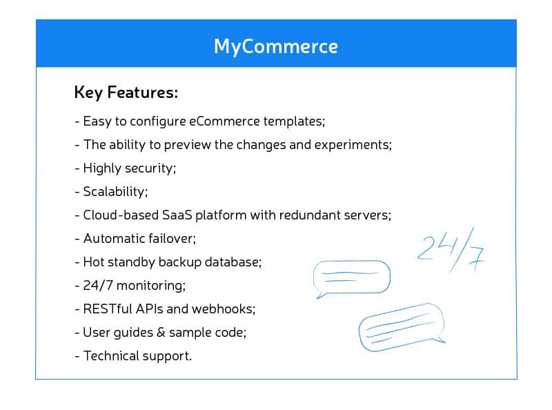 MyCommerce API features