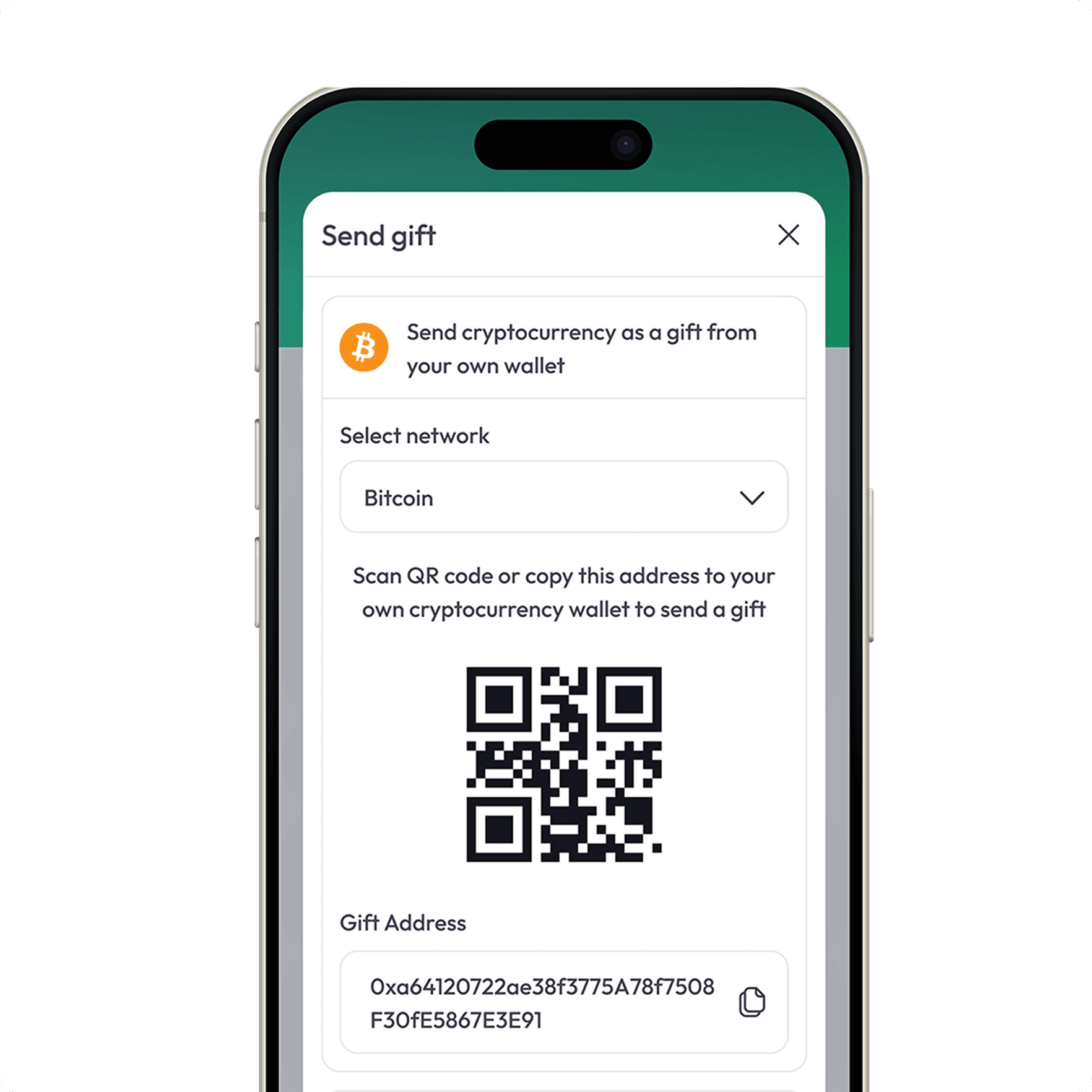 Cryptocurrency Purchase & Gifts Support