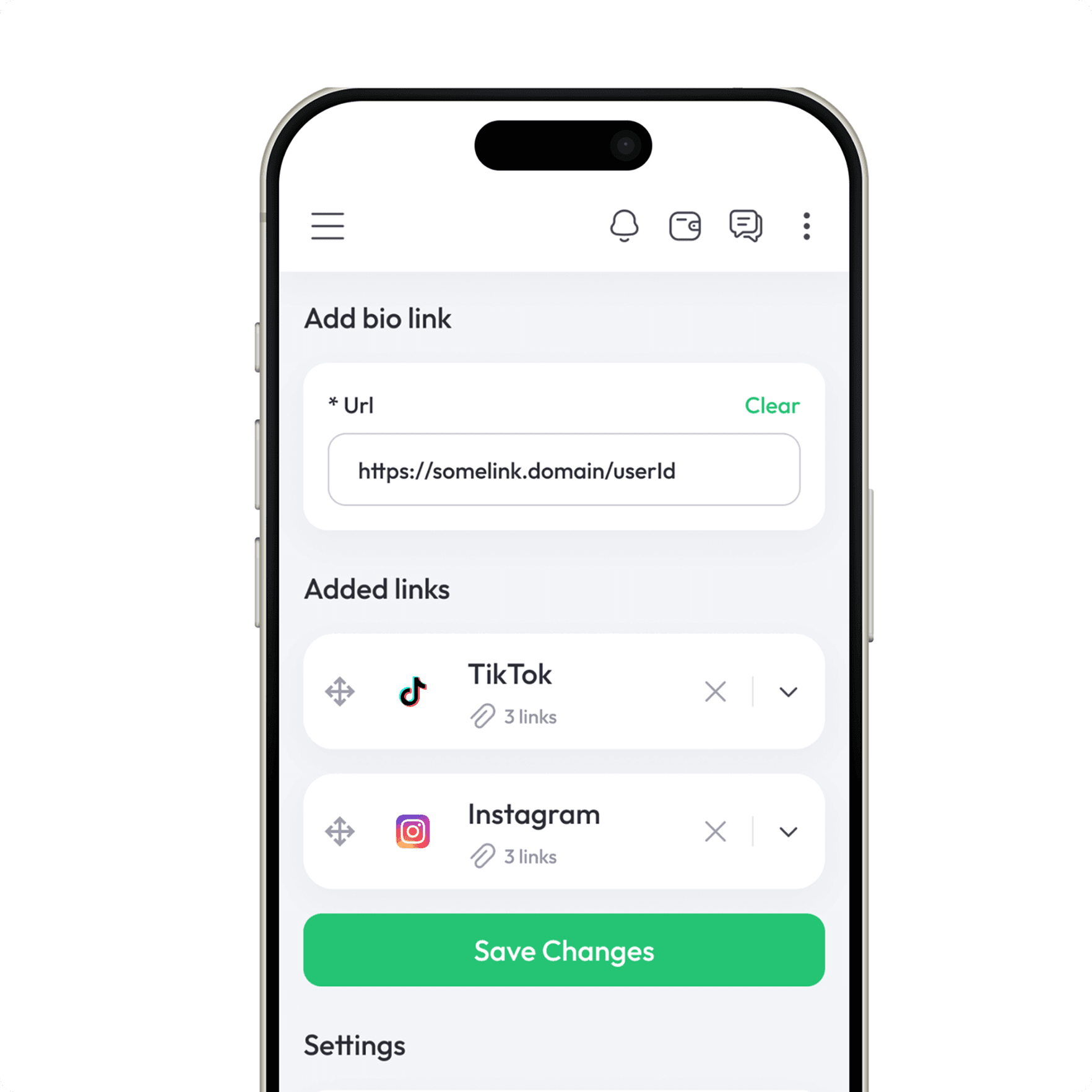 Optimized bio links
