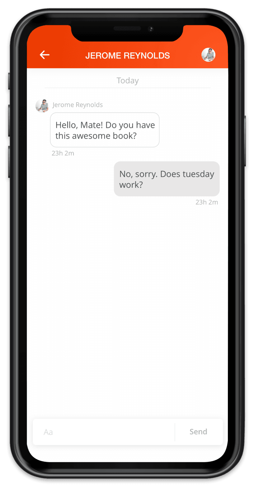 Chat with other users