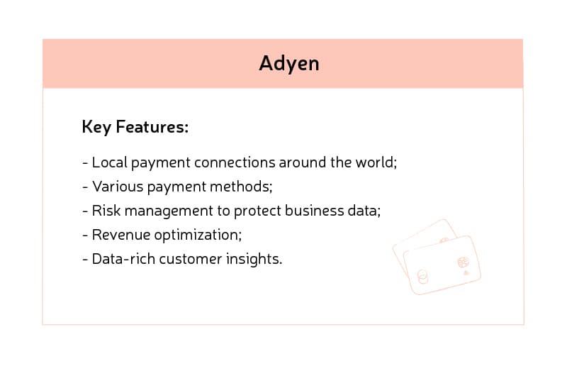 Adyen API features