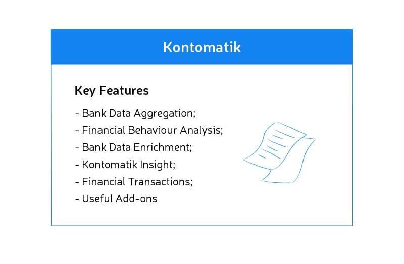 Kontomatik API features