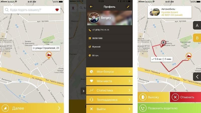 mobile app for taxi business