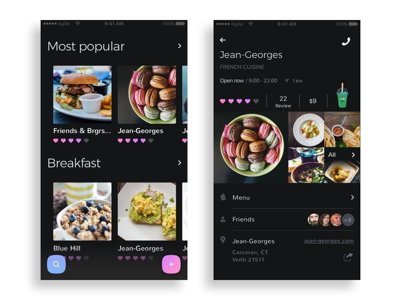 create restaurant app