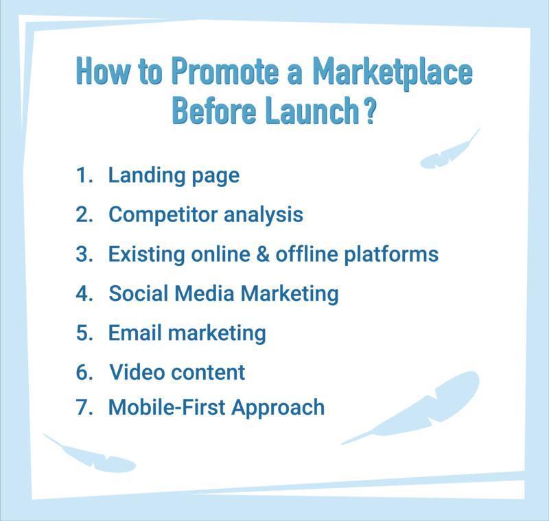 how to promote a marketplace before launch