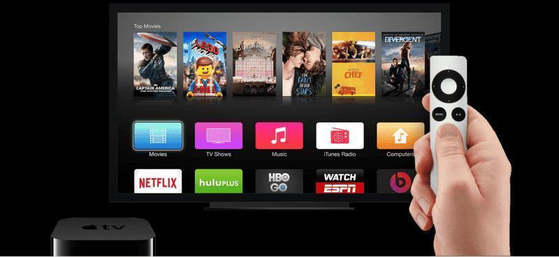 Apple TV running on tvOS