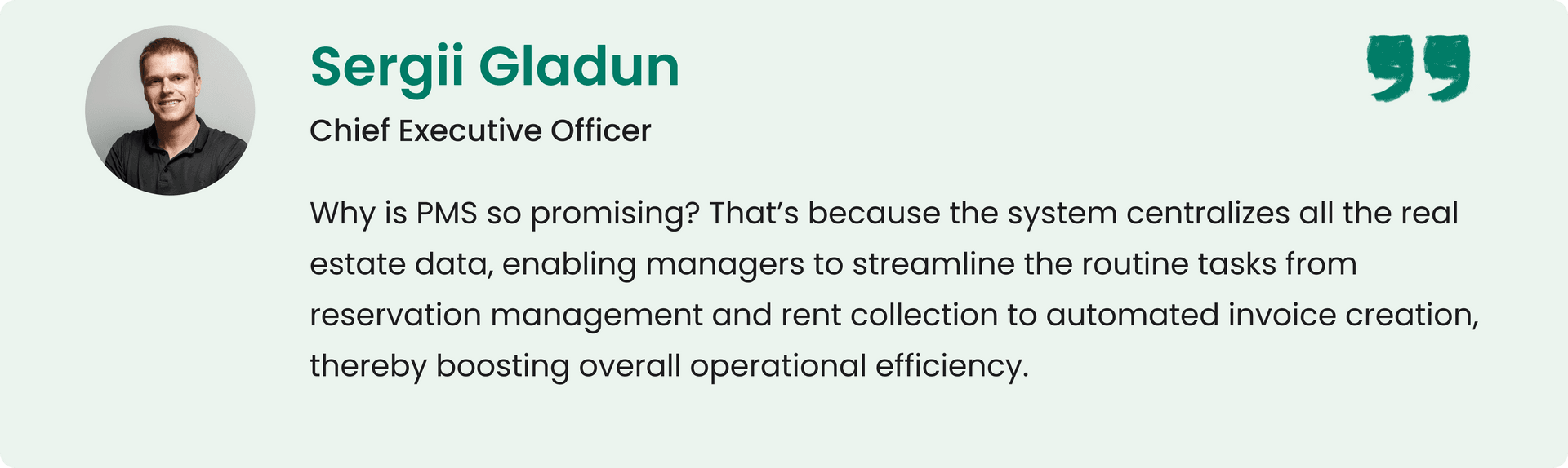 CEO Sergii Gladun explains how property management systems boost efficiency by automating tasks like reservations, rent collection, and invoicing.