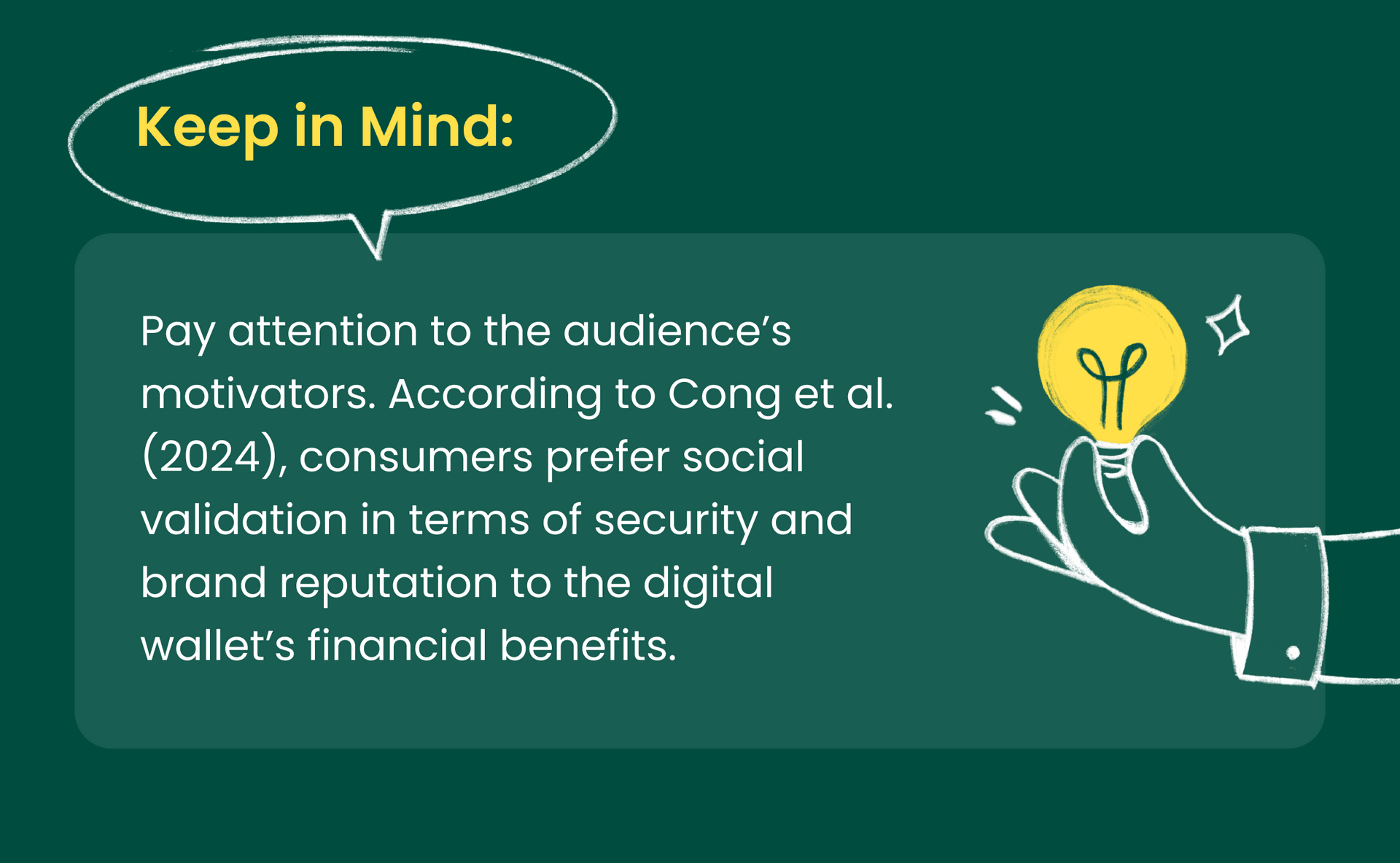 Understanding consumer motivators for digital wallet adoption: social validation.