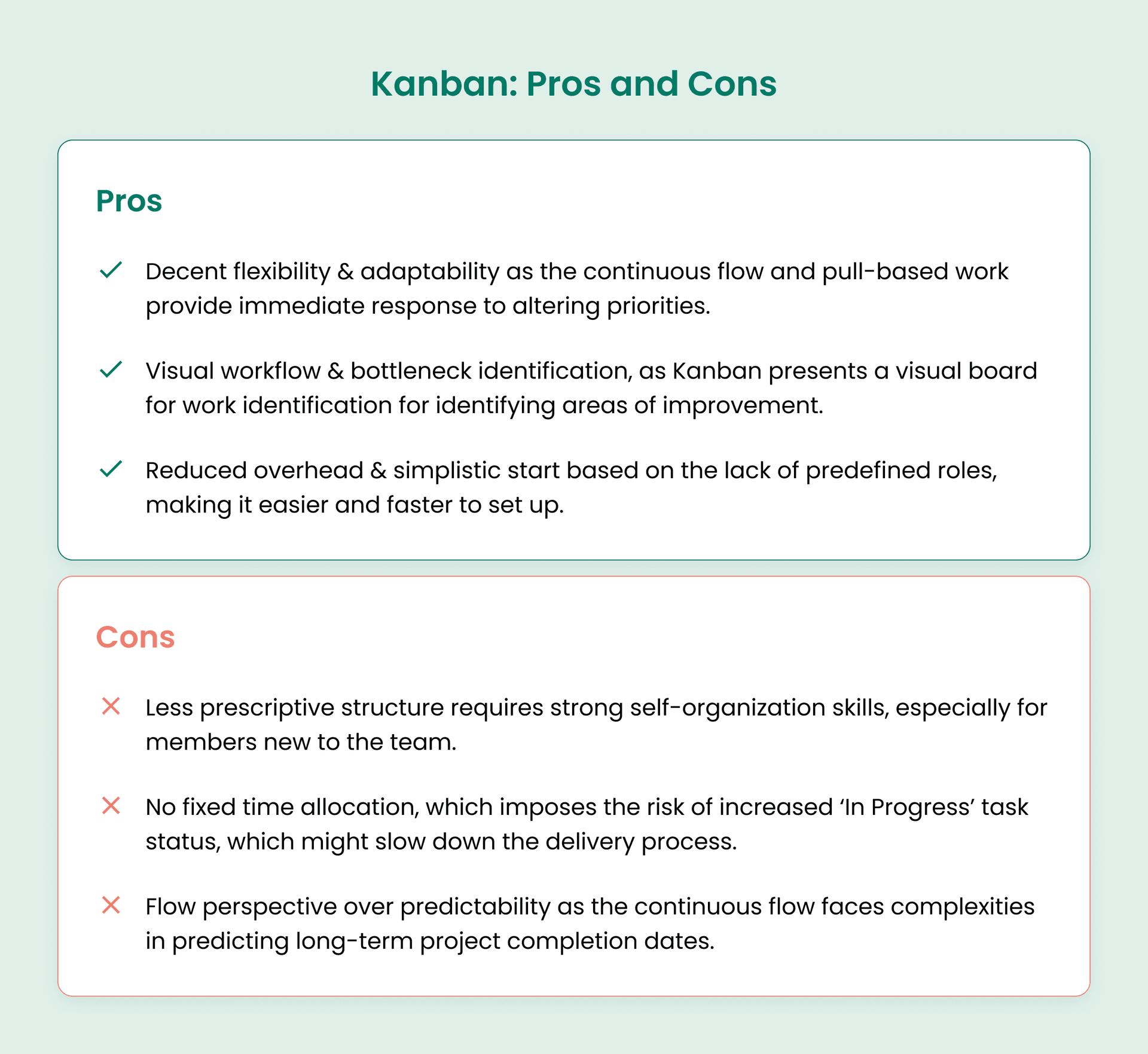 Kanban: Pros and Cons