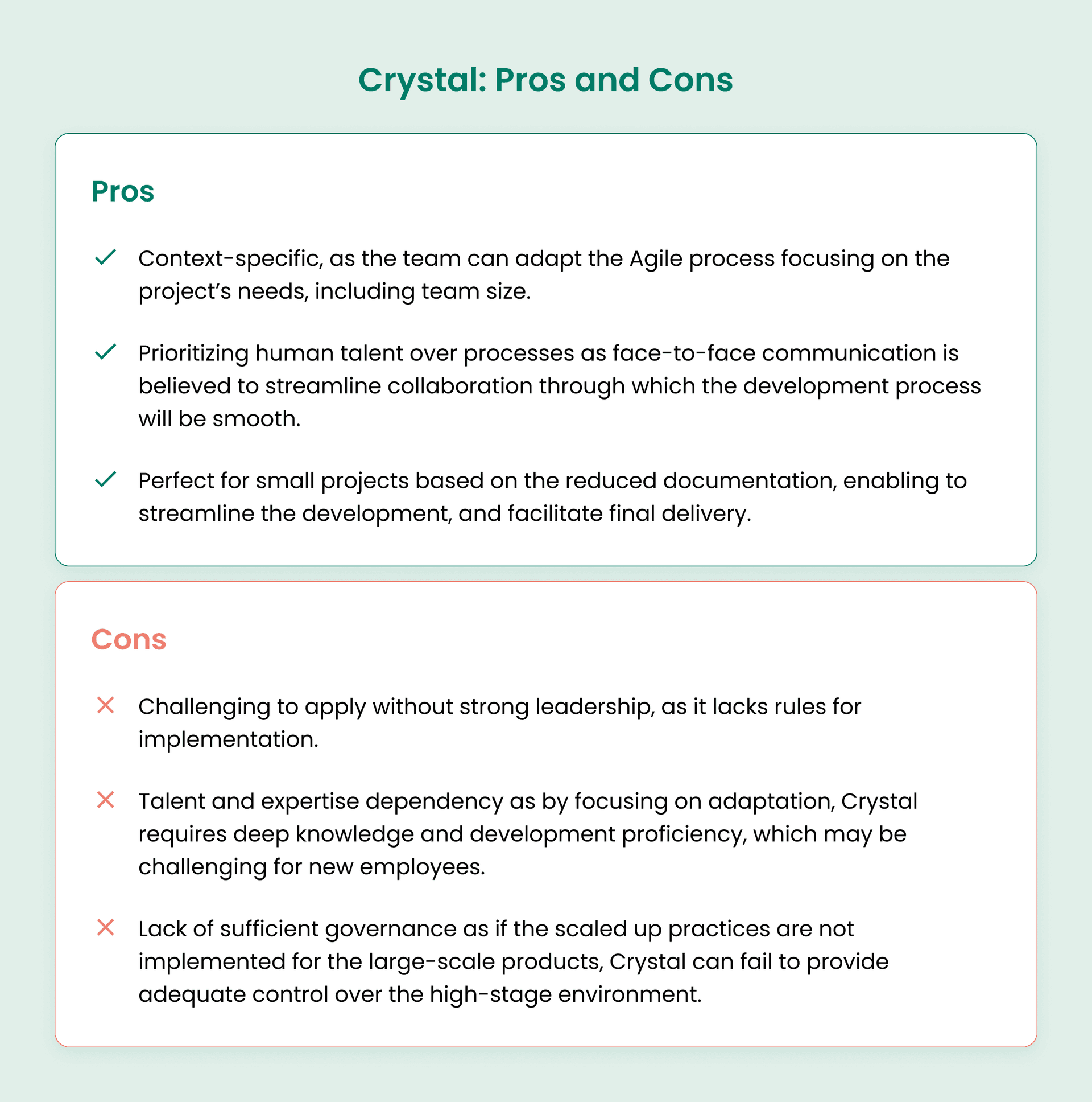 Crystal: Pros and Cons.