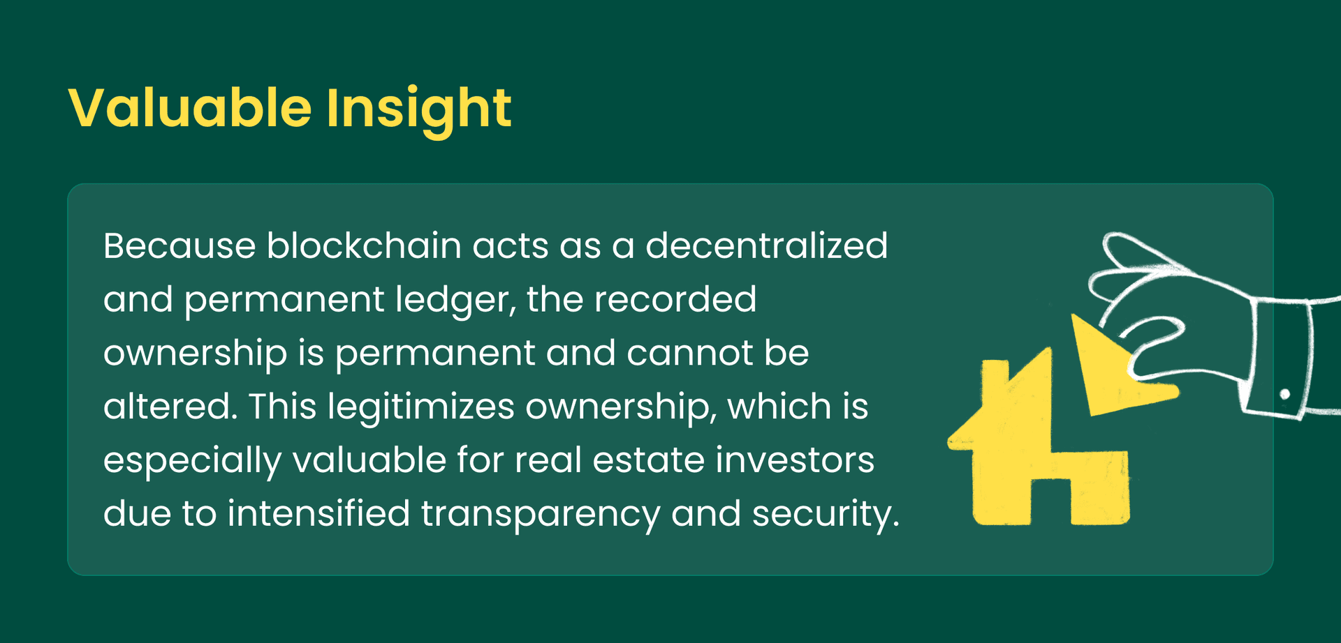 Fractional Ownership as a Blockchain Benefit for Investors.