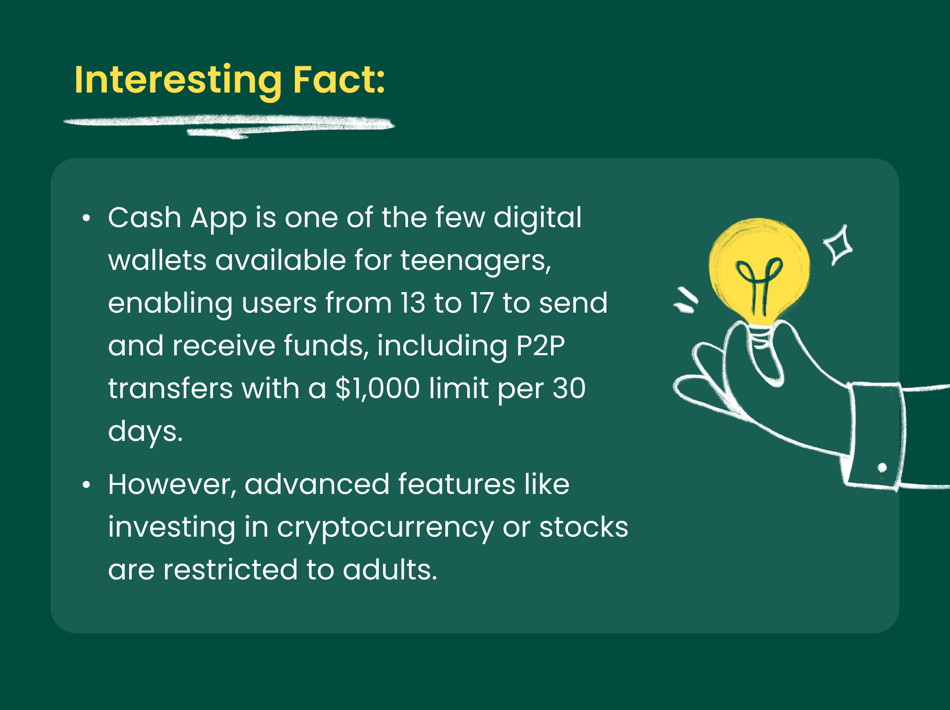 Interesting Fact on the Cash App.